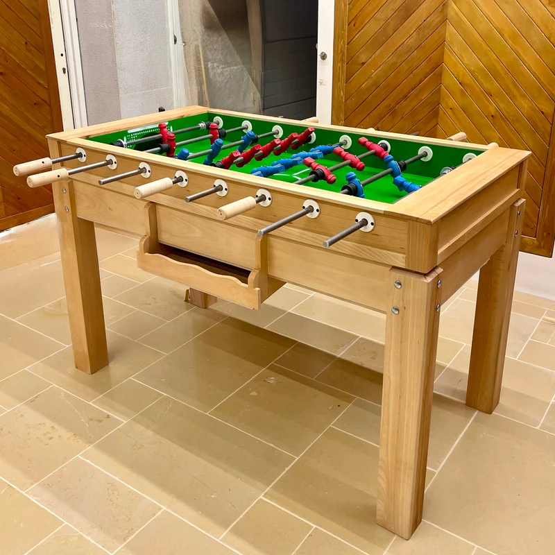 Zayn Soccer Table Baby Foot – Green Playing Surface