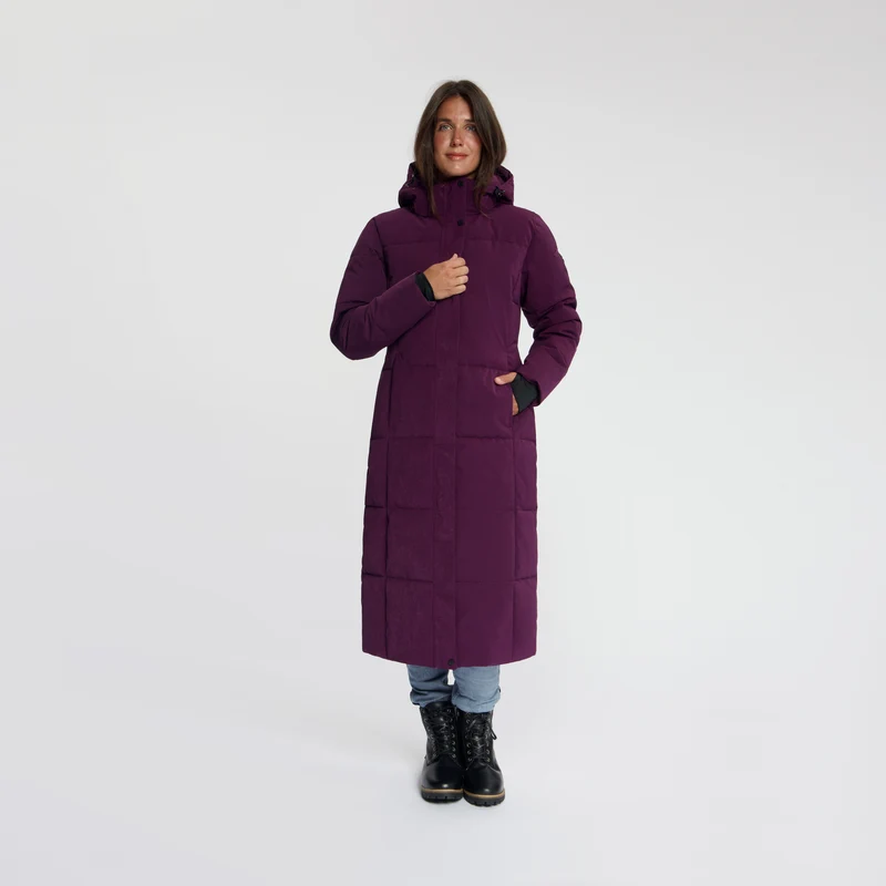 Andels Damen – Daunen-Winterjacke – Wasserdicht – Lila