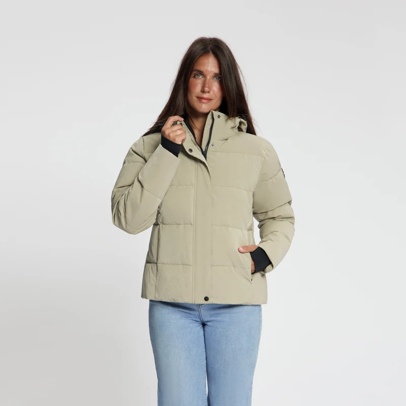 Agnes Damen – Daunen-Winterjacke – Wasserdicht – Hellbraun