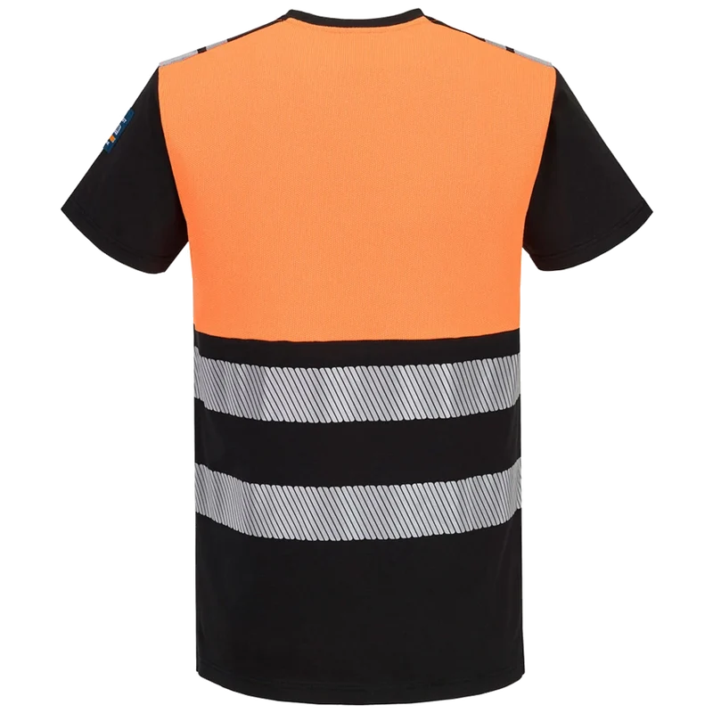 Portwest PW3 Modaflame gebreid Hi-Vis Klasse 1 FR T-shirt met korte mouw FR776