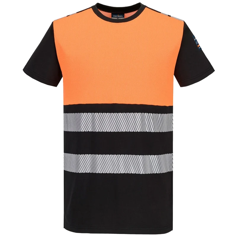 Portwest PW3 Modaflame gebreid Hi-Vis Klasse 1 FR T-shirt met korte mouw FR776