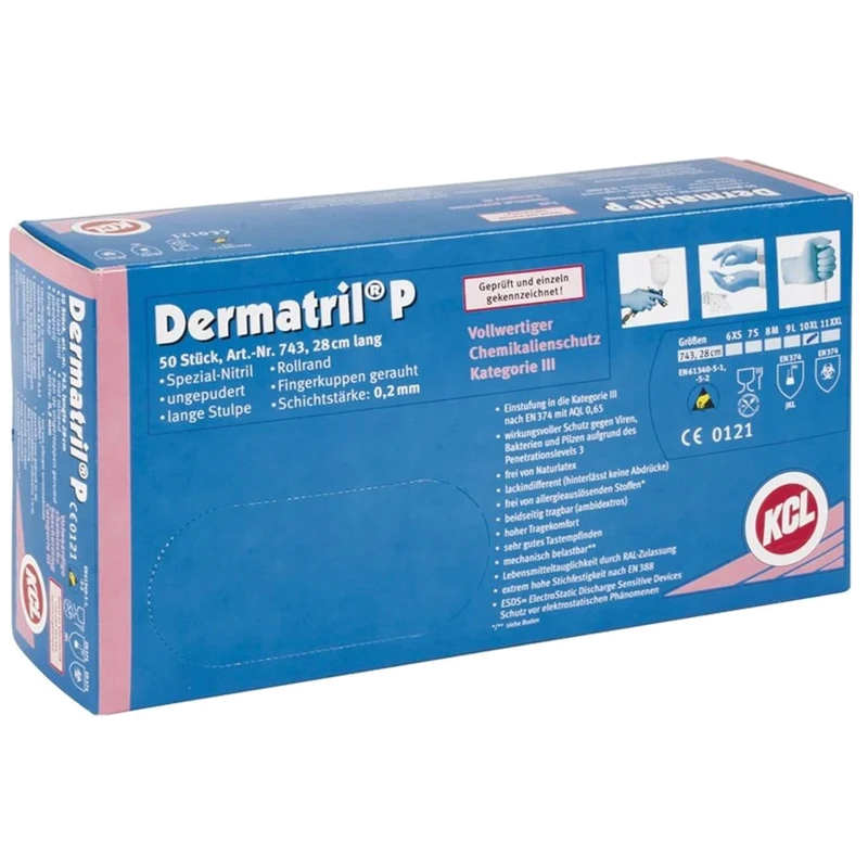 Honeywell KCL Dermatril P 743 wegwerphandschoen 50 stuks