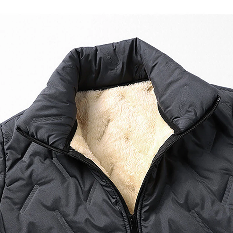 Herren Steppjacke | Winddichte Winterjacke mit warmem Futter, Stehkragen und körpernaher Passform