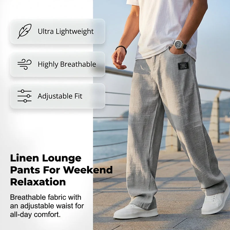 Herren Sommerhose | Luftige Freizeithose mit lockerem Schnitt und tiefen Seitentaschen für warme Tage