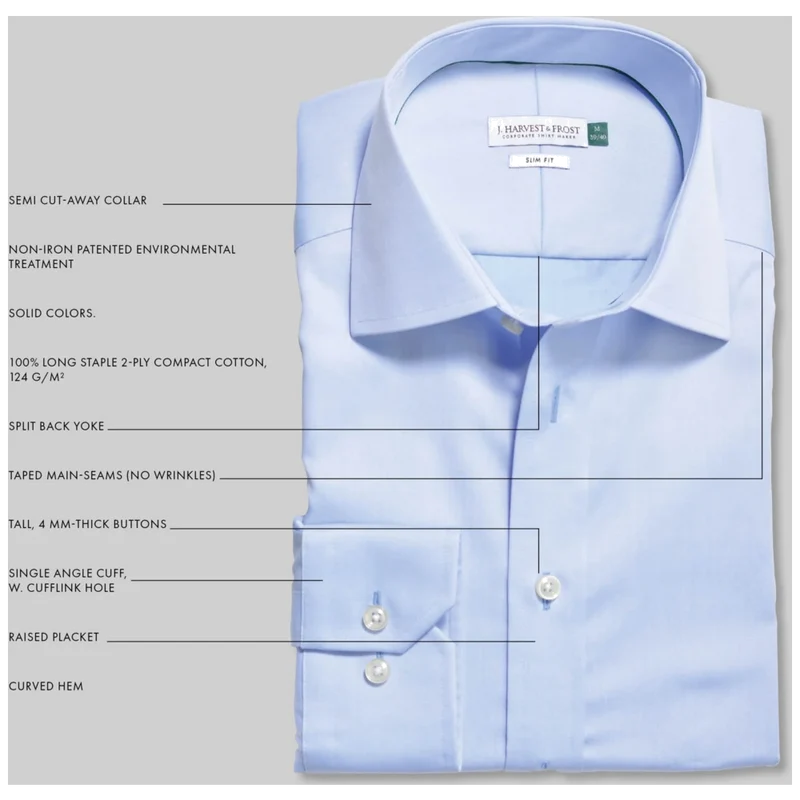 James Harvest & Frost Green Bow 01 Overhemd Slim Fit Heren 2900102