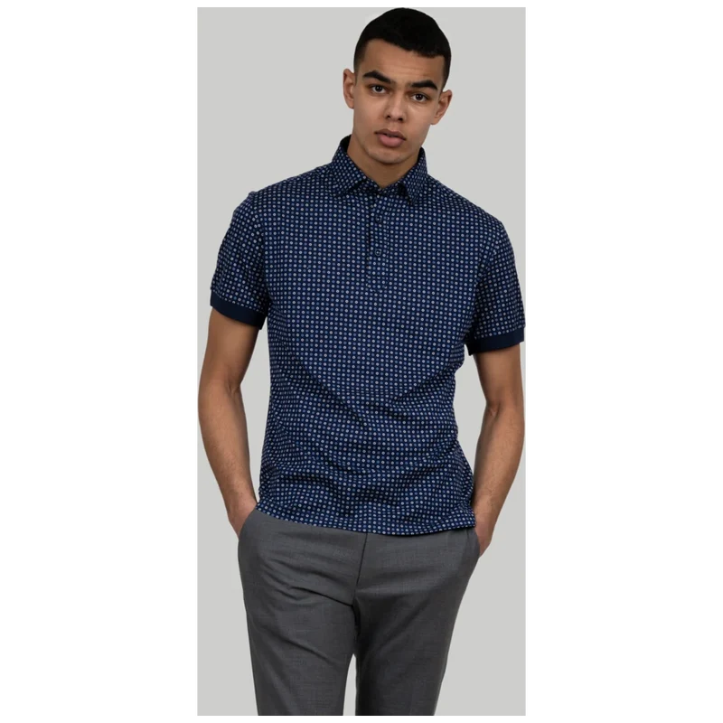 James Harvest & Frost Indigo Bow 131 Polo Pique Slim Fit Heren 2913122