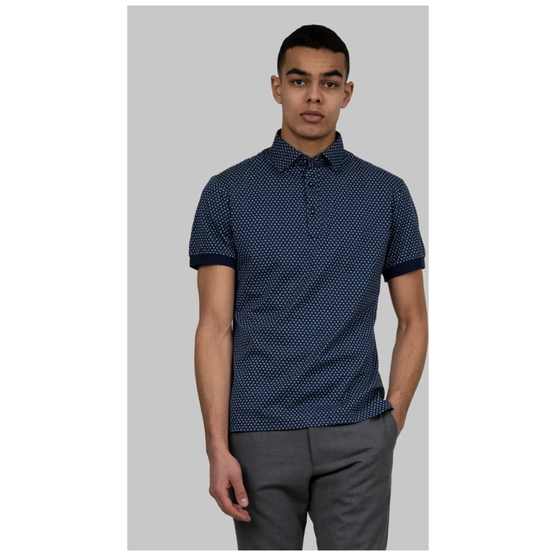James Harvest & Frost Indigo Bow 131 Polo Pique Slim Fit Heren 2913122