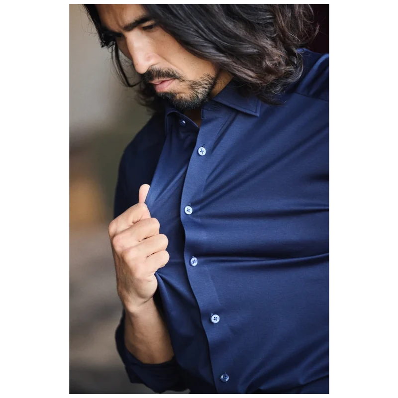 James Harvest & Frost Indigo Bow 132 Overhemd Regular Fit Heren 2913201