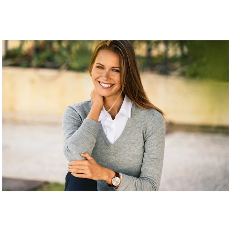 James Harvest Ashland V Gebreide Sweater Dames 2122505