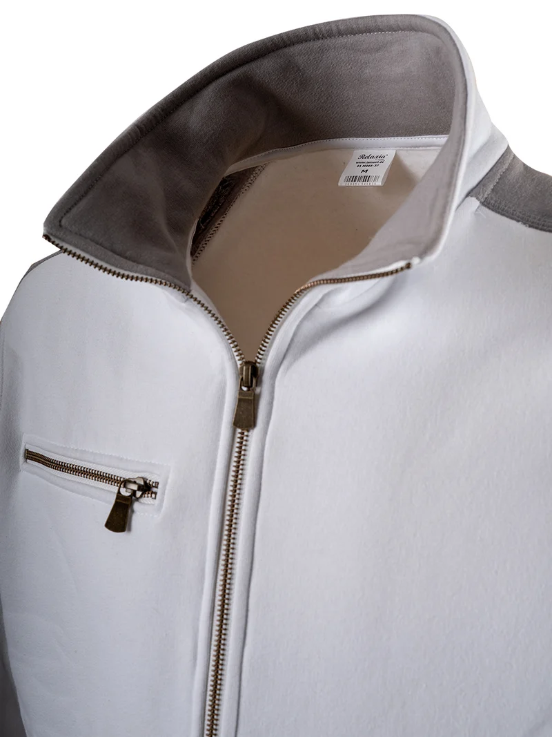 Maler Sweat - Jacke / M066-37 Weib - Grau