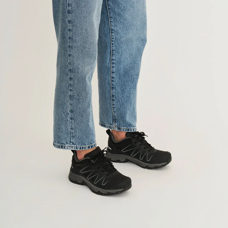 Nysted Damen - Niedrige Wanderschuhe - Wasserdicht - Dunkelgrau