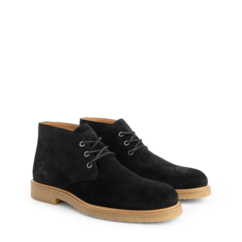 Ferryhill Herren - Schnürschuhe - Leder - Schwarz