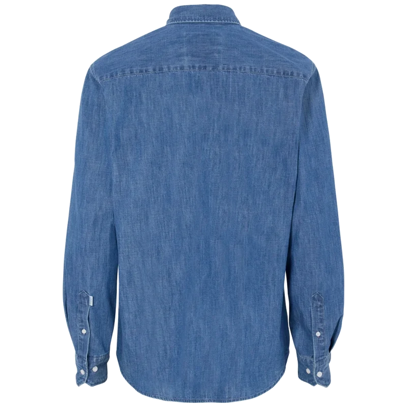 Cottover Denim Shirt Comfort Heren GOTS Gecertificeerd 141036