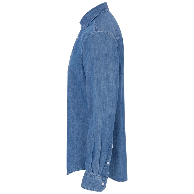 Cottover Shirt Denim Slim Fit Heren GOTS Gecertificeerd 141046