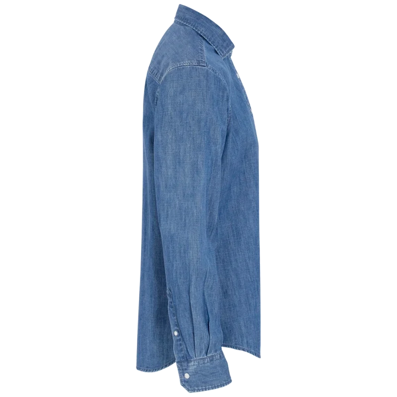 Cottover Shirt Denim Slim Fit Heren GOTS Gecertificeerd 141046