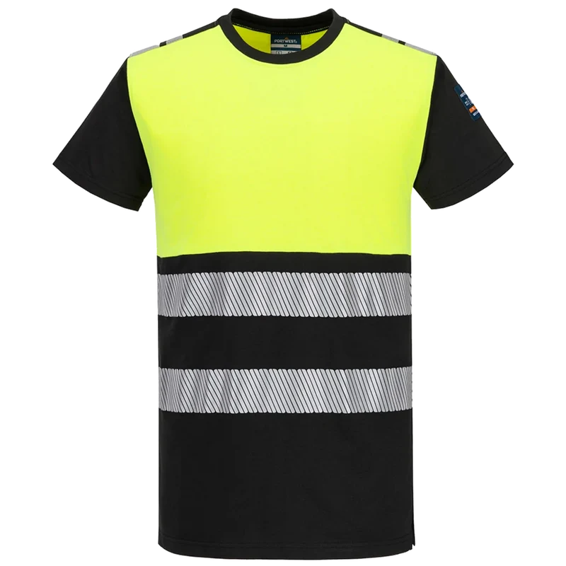 Portwest PW3 Modaflame gebreid Hi-Vis FR T-shirt met korte mouw FR775