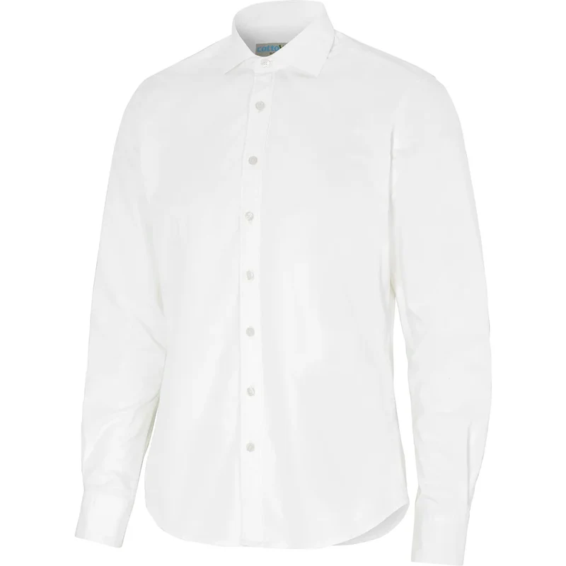 Cottover Shirt Twill Slim Fit Heren GOTS Gecertificeerd 141048