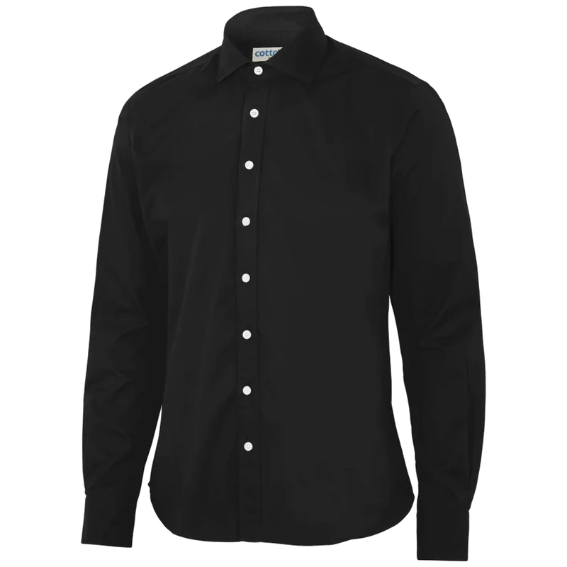 Cottover Shirt Twill Slim Fit Heren GOTS Gecertificeerd 141048