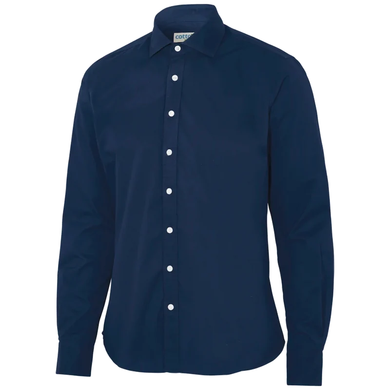 Cottover Shirt Twill Slim Fit Heren GOTS Gecertificeerd 141048