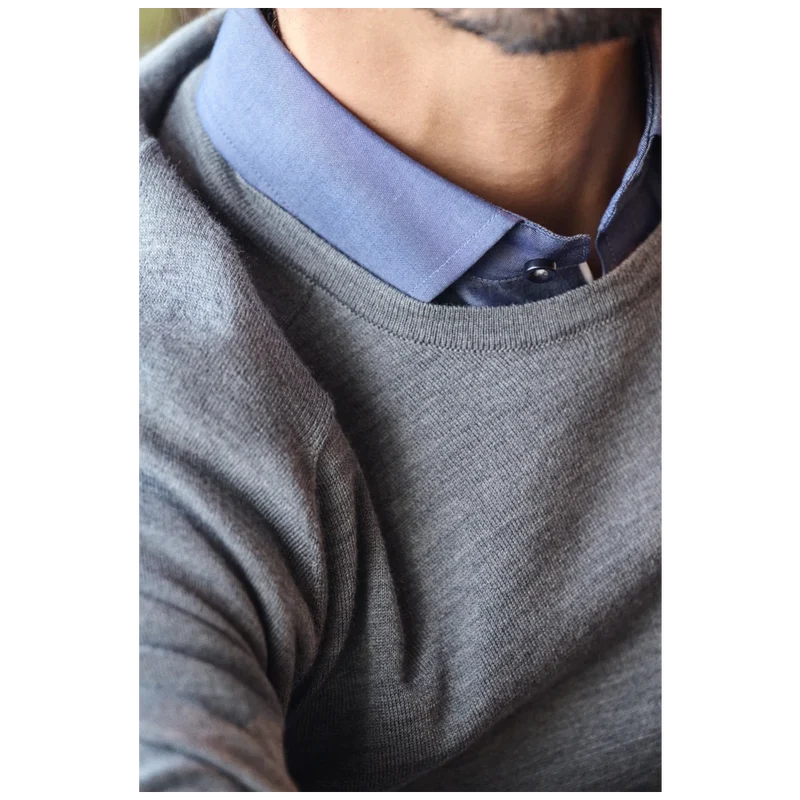 James Harvest & Frost Merino U Gebreide Sweater Heren 2930201