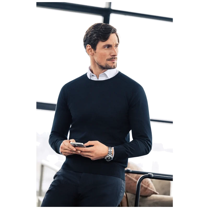 James Harvest & Frost Merino U Gebreide Sweater Heren 2930201