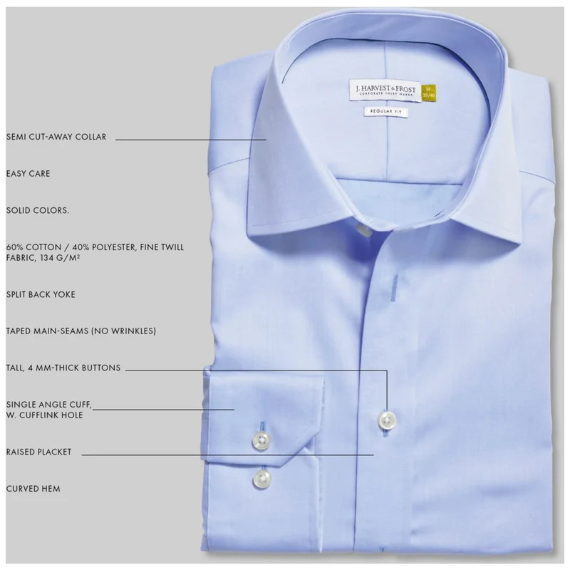James Harvest & Frost Yellow Bow 50 Overhemd Slim Fit Heren 2905002