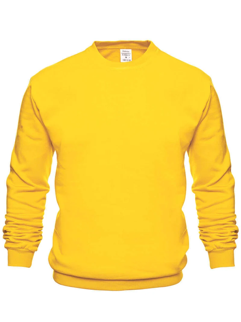 Sweatshirt Rundhals / M066-21 Gelb