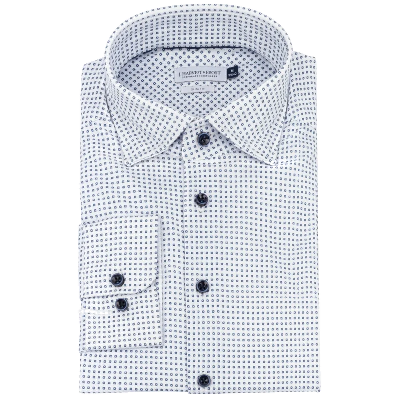 James Harvest & Frost Indigo Bow 131 Overhemd Regular Fit Heren 2913101