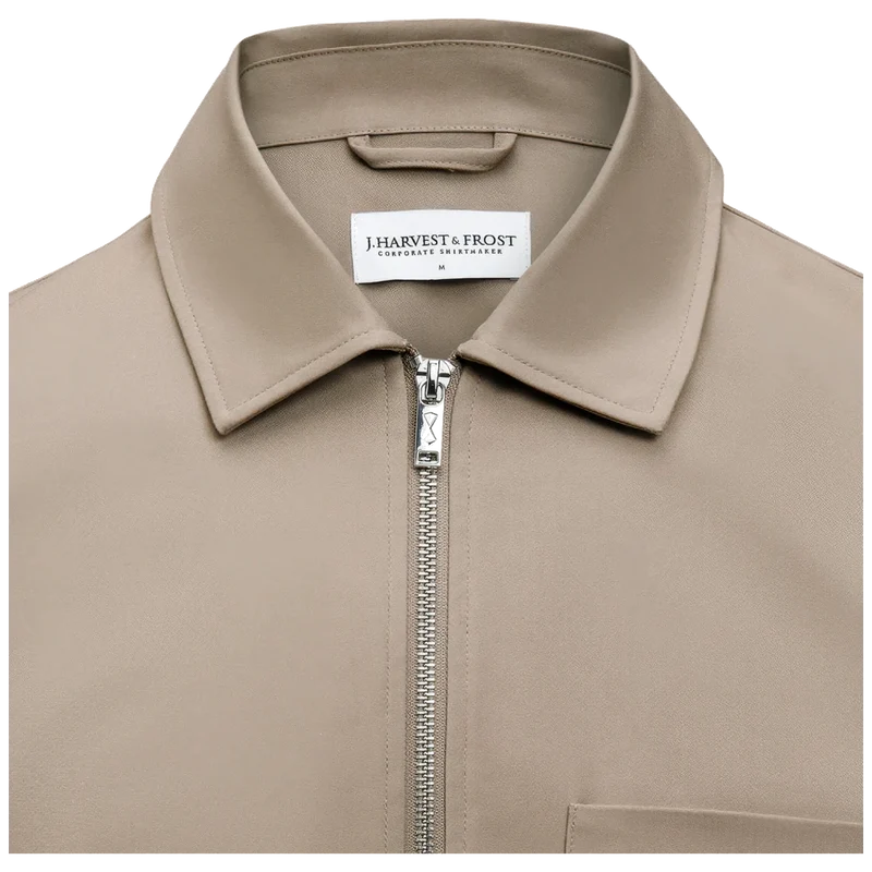 James Harvest & Frost Modern Zip Overshirt Heren 2962201