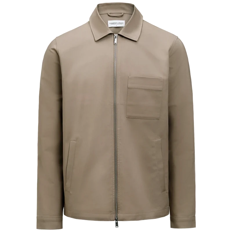 James Harvest & Frost Modern Zip Overshirt Heren 2962201