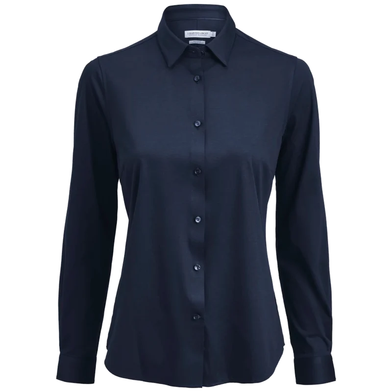 James Harvest & Frost Indigo Bow 132 Blouse Contemporary Fit Dames 2913205