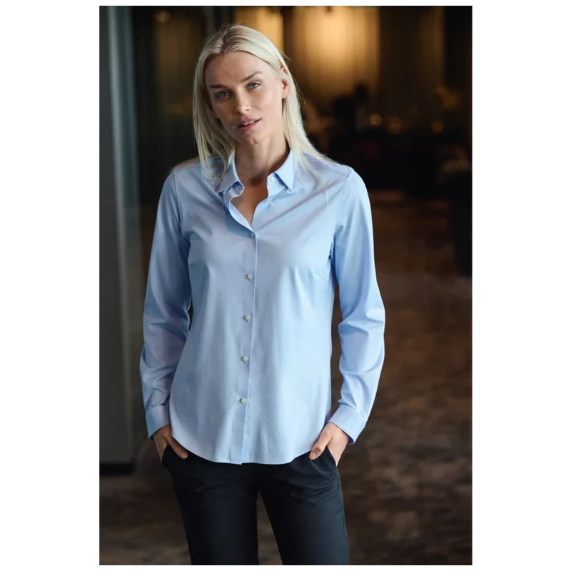 James Harvest & Frost Indigo Bow 132 Blouse Contemporary Fit Dames 2913205