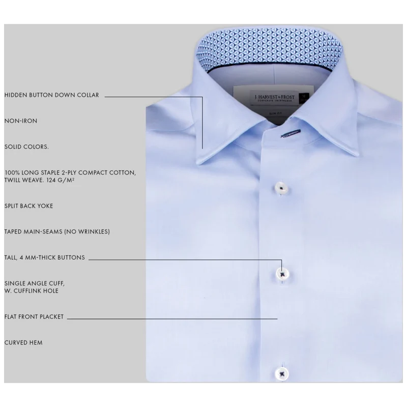James Harvest & Frost Red Bow 122 Overhemd Regular Fit Heren 2912201