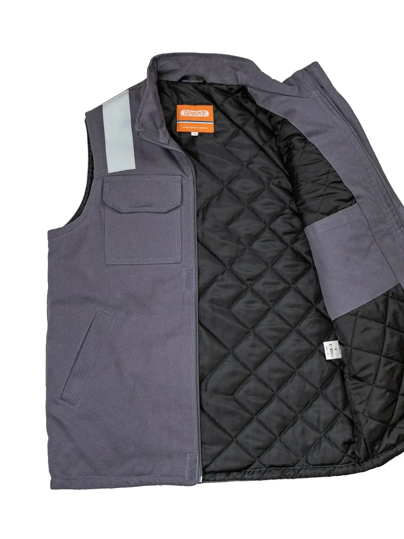 Ergo Weste Mit Reflektor / M043-07 Grau