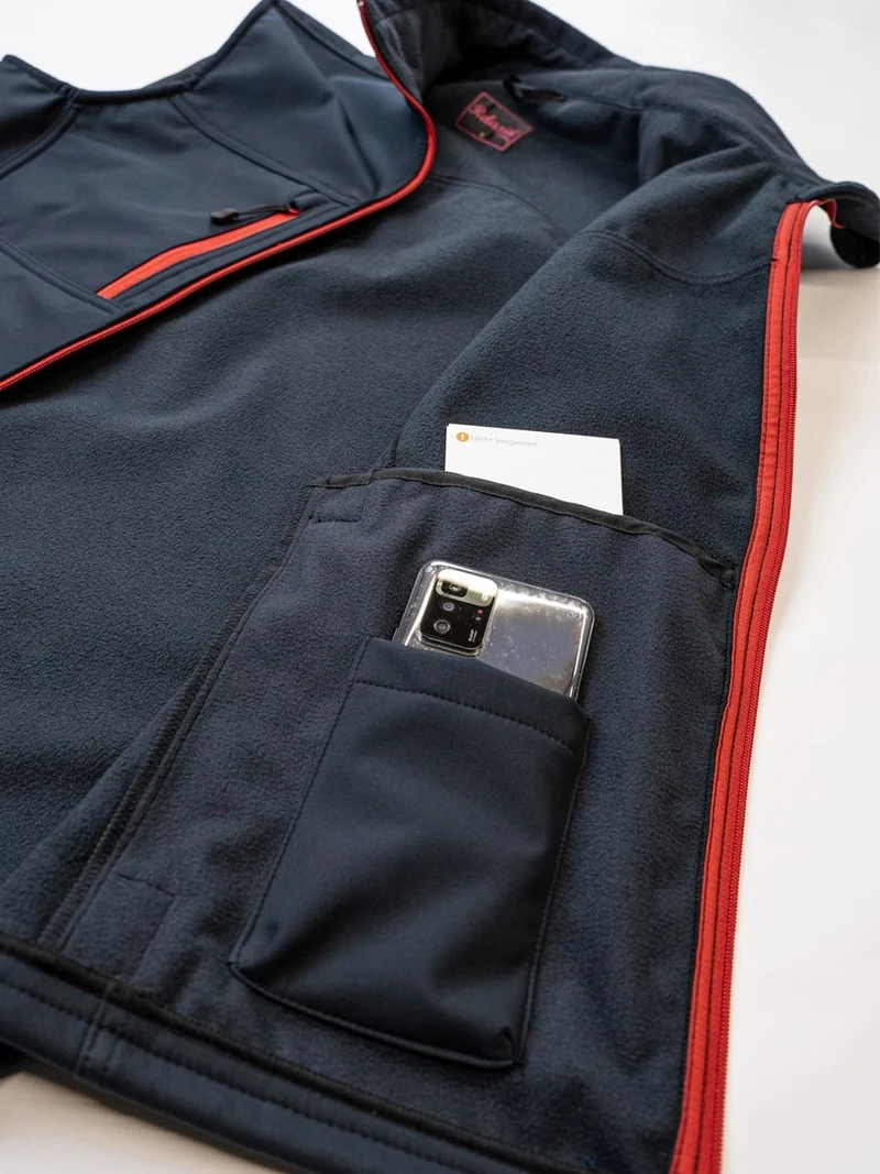 Softshell - Weste / M043-06 Marineblau
