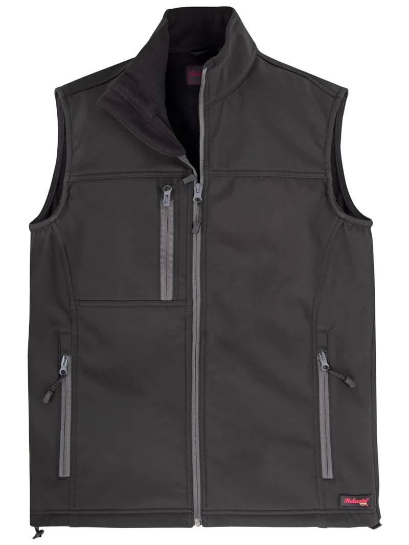 Softshell - Weste / M043-06 Schwarz