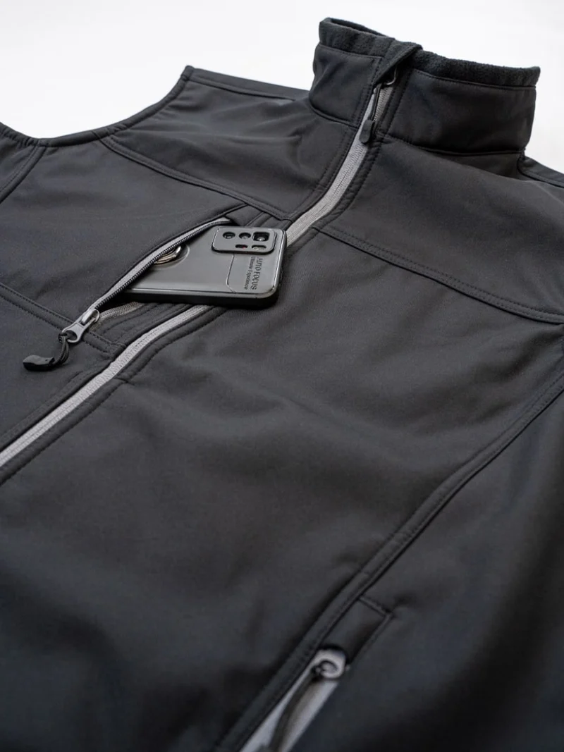 Softshell - Weste / M043-06 Schwarz