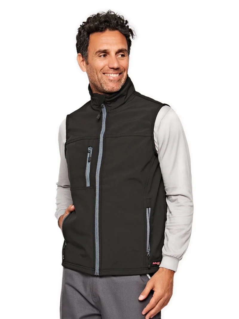Softshell - Weste / M043-06 Schwarz
