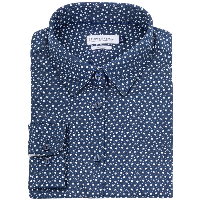 James Harvest & Frost Indigo Bow 131 Dames Blouse 2913103