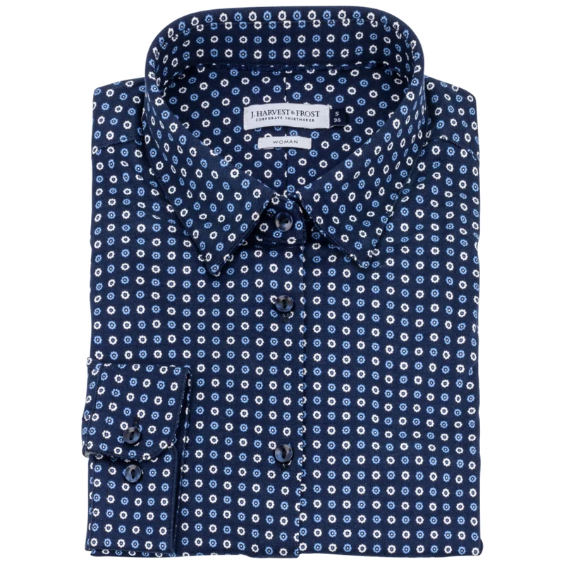 James Harvest & Frost Indigo Bow 131 Dames Blouse 2913103