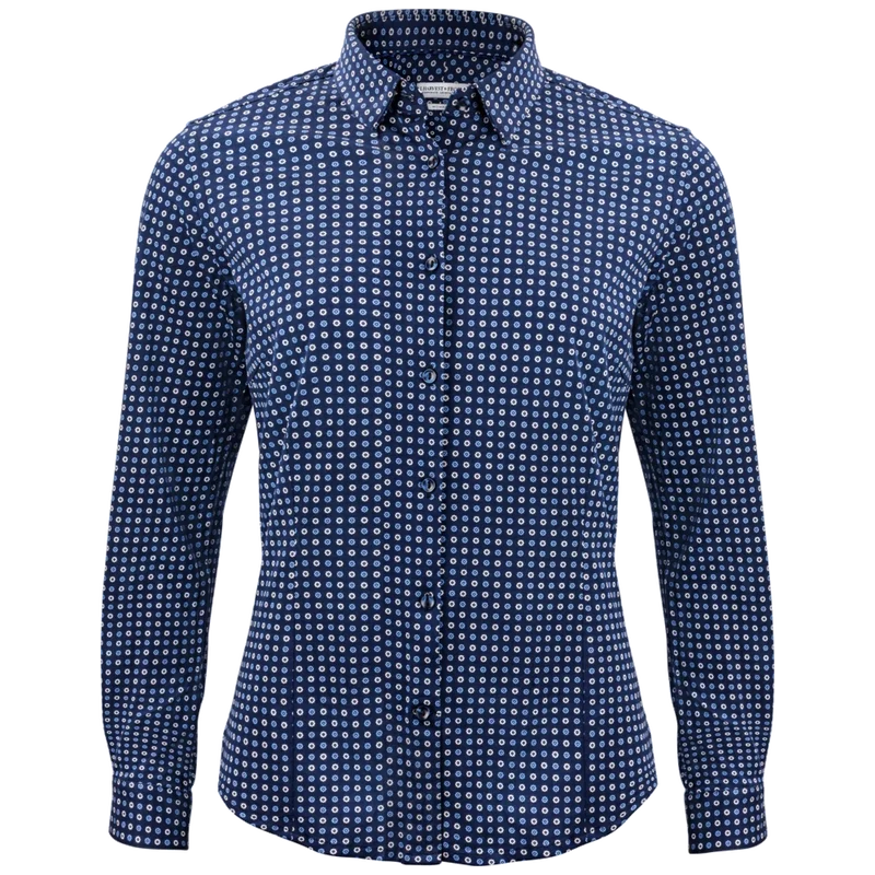 James Harvest & Frost Indigo Bow 131 Dames Blouse 2913103