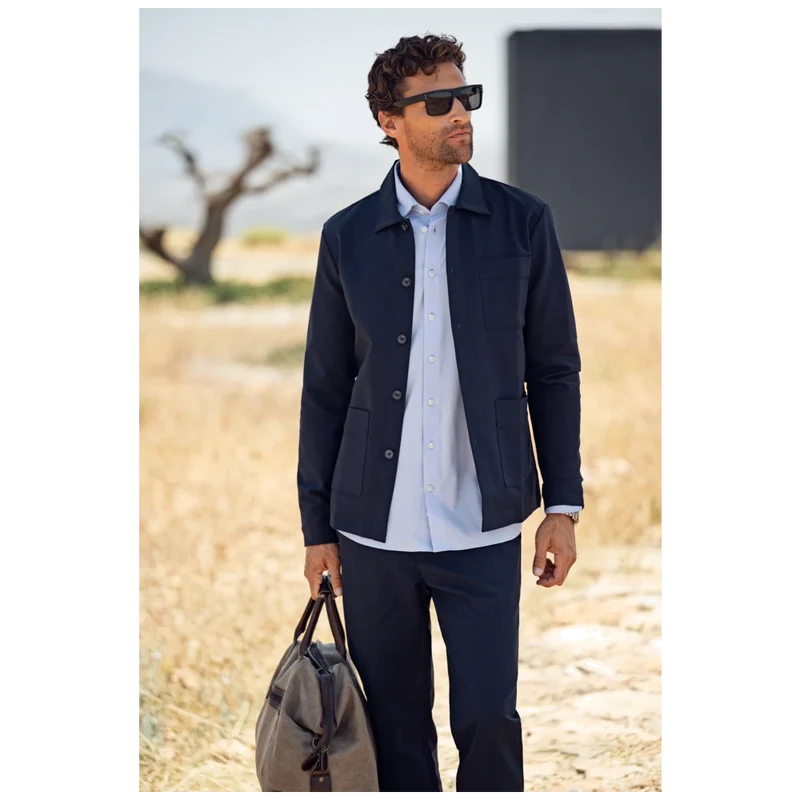 James Harvest & Frost Patch Pocket Overshirt Unisex 2962101