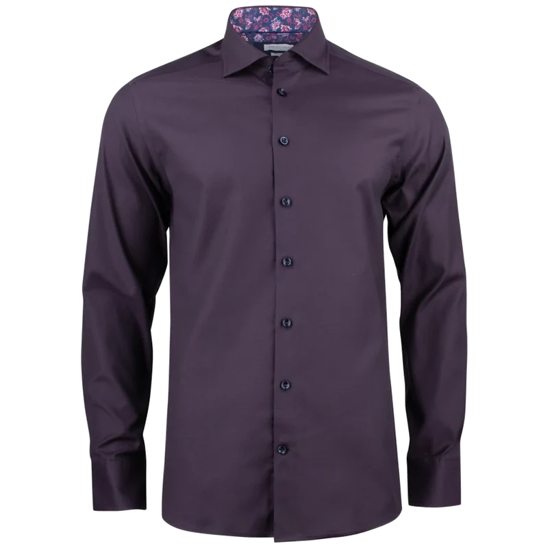 James Harvest & Frost Purple Bow 142 Overhemd Regular Fit Heren 2914201