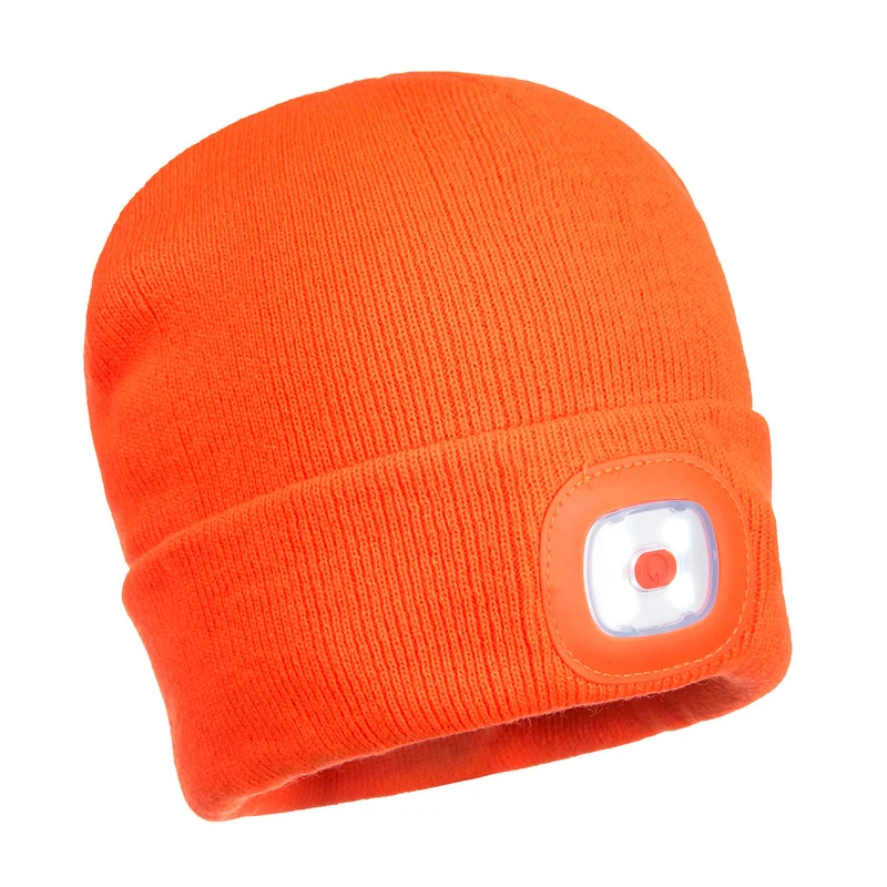 B029 - Beane Mit USB Wiederauflbaren Led Leucht Orange / PW B029-01