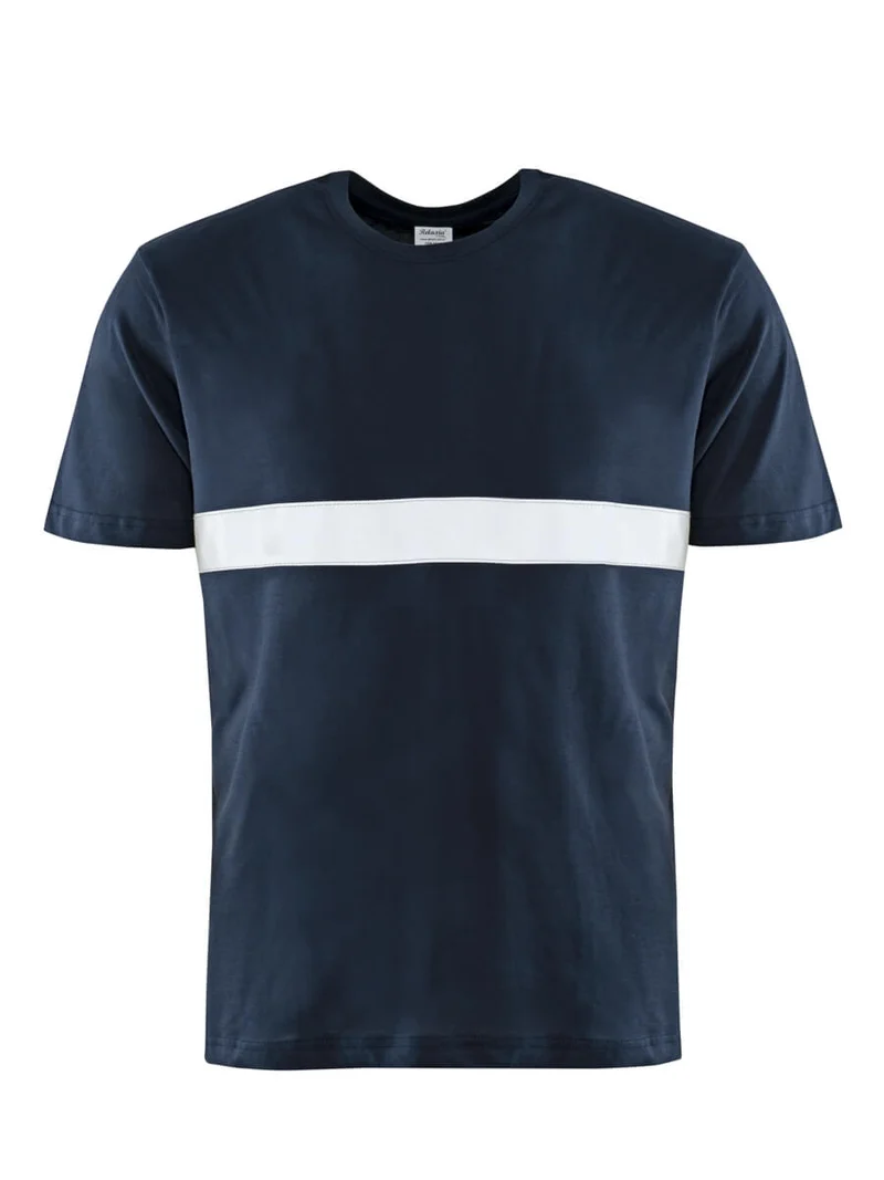 T - Shirt Mit Reflexstreifen / ISM 6610 Marineblau