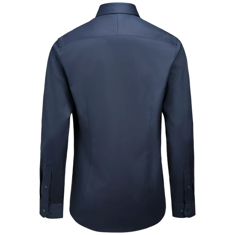 James Harvest & Frost Green Bow 02 Twill Stretch Overhemd Regular Fit 2900201