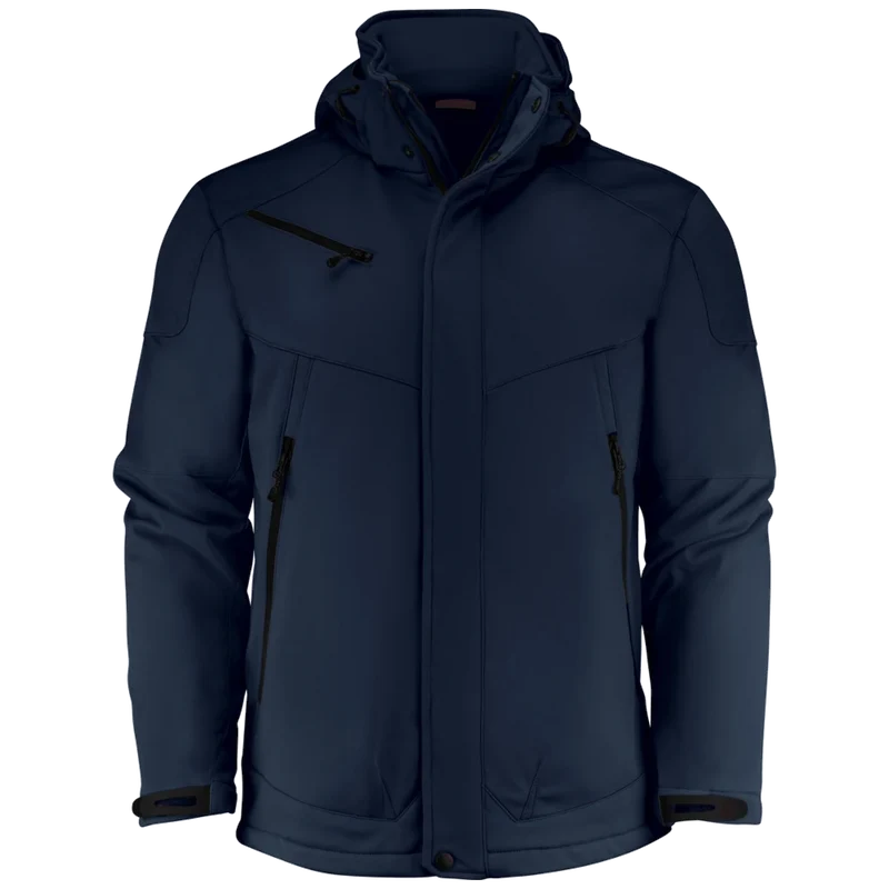 Printer Essentials Skeleton Gevoerde Softshell Jas Heren 2261035