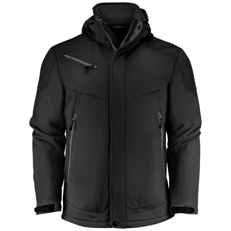 Printer Essentials Skeleton Gevoerde Softshell Jas Heren 2261035