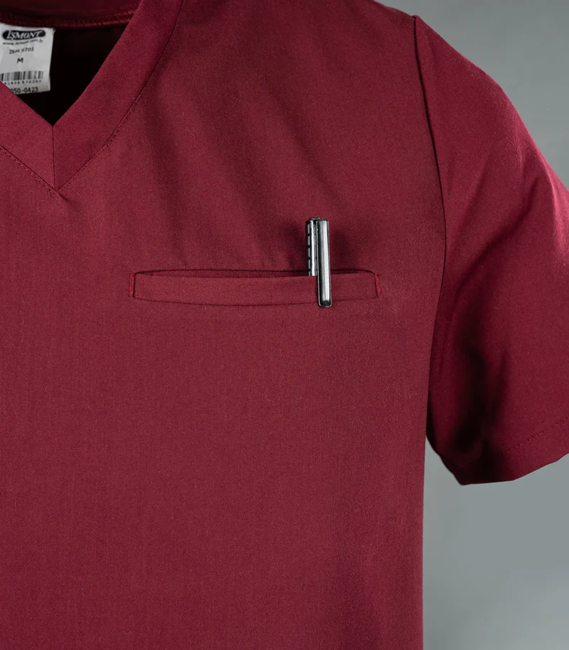 Strech Scrub - Oberteil / ISM 5701 Bordeaux