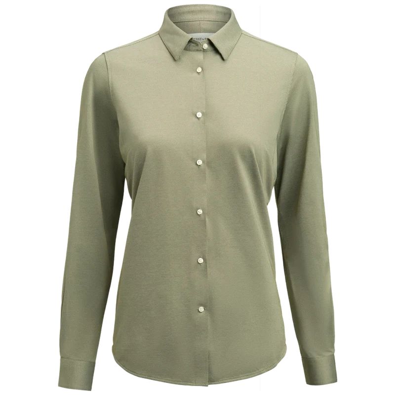James Harvest & Frost Yellow Bow 57 Blouse Contemporary Fit Dames 2905705